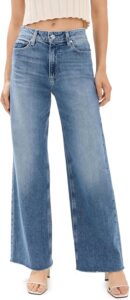 PAIGE Women's Anessa Raw Hem Jeans