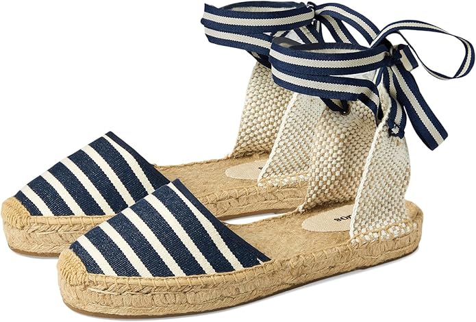 Soludos Women's Lauren Lace Up Espadrille Flat Sandal