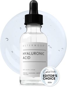 Pure Hyaluronic Acid Serum for Face - Plumping, Anti-Aging & Hydrating - Fragrance-Free, Pairs Well with Vitamin C Face Serum & Hylunaric Acid Moisturizer, 29ml/1 oz